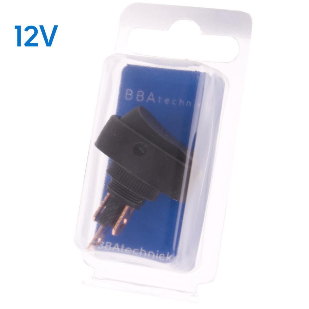 BBAtechniek - 12V 16A 3-polig On-Off schakelaar oranje LED (1x)