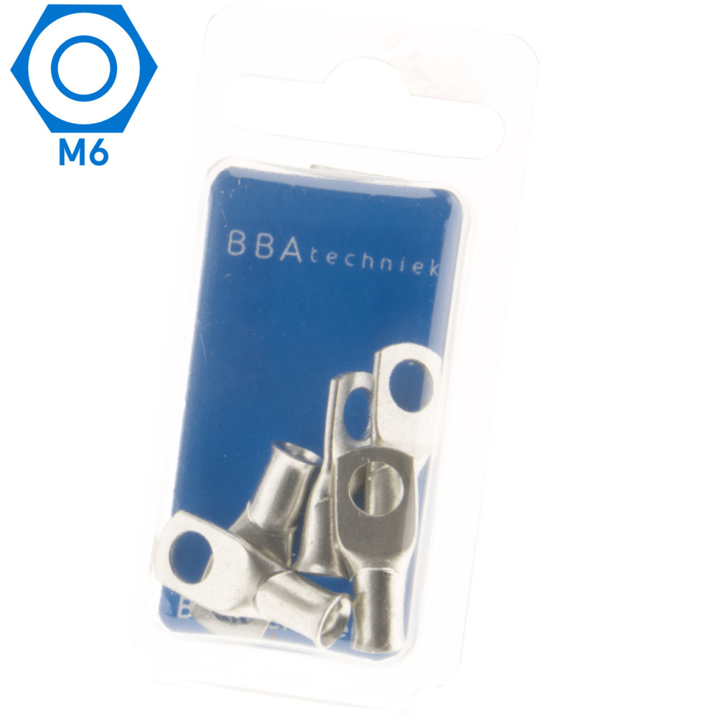 BBAtechniek - 10mm² M6 gesloten kabeloog (5x)