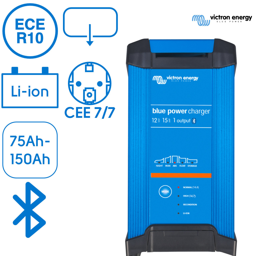 BBAtechniek - Victron Blue Smart IP22 acculader 12/15 (1)  (1x)