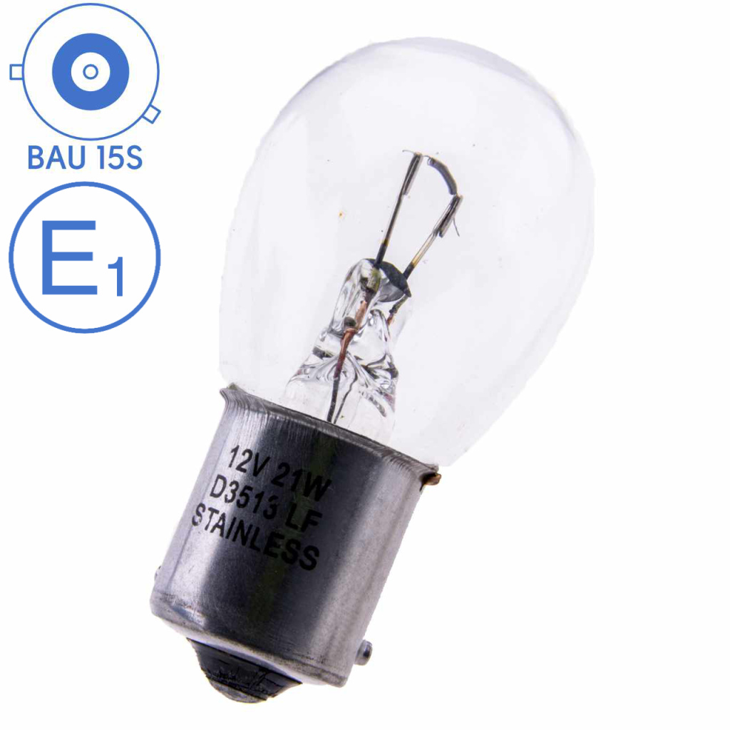 BBAtechniek - BAU15S 12V 21W BS582 lamp helder (10x)