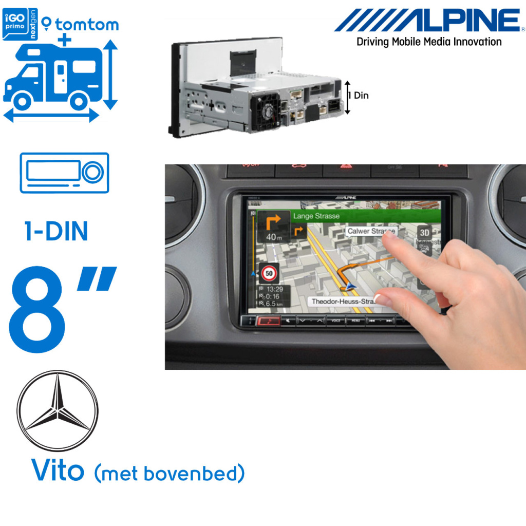 BBAtechniek - Vito i.c.m. bovenbed navigatie