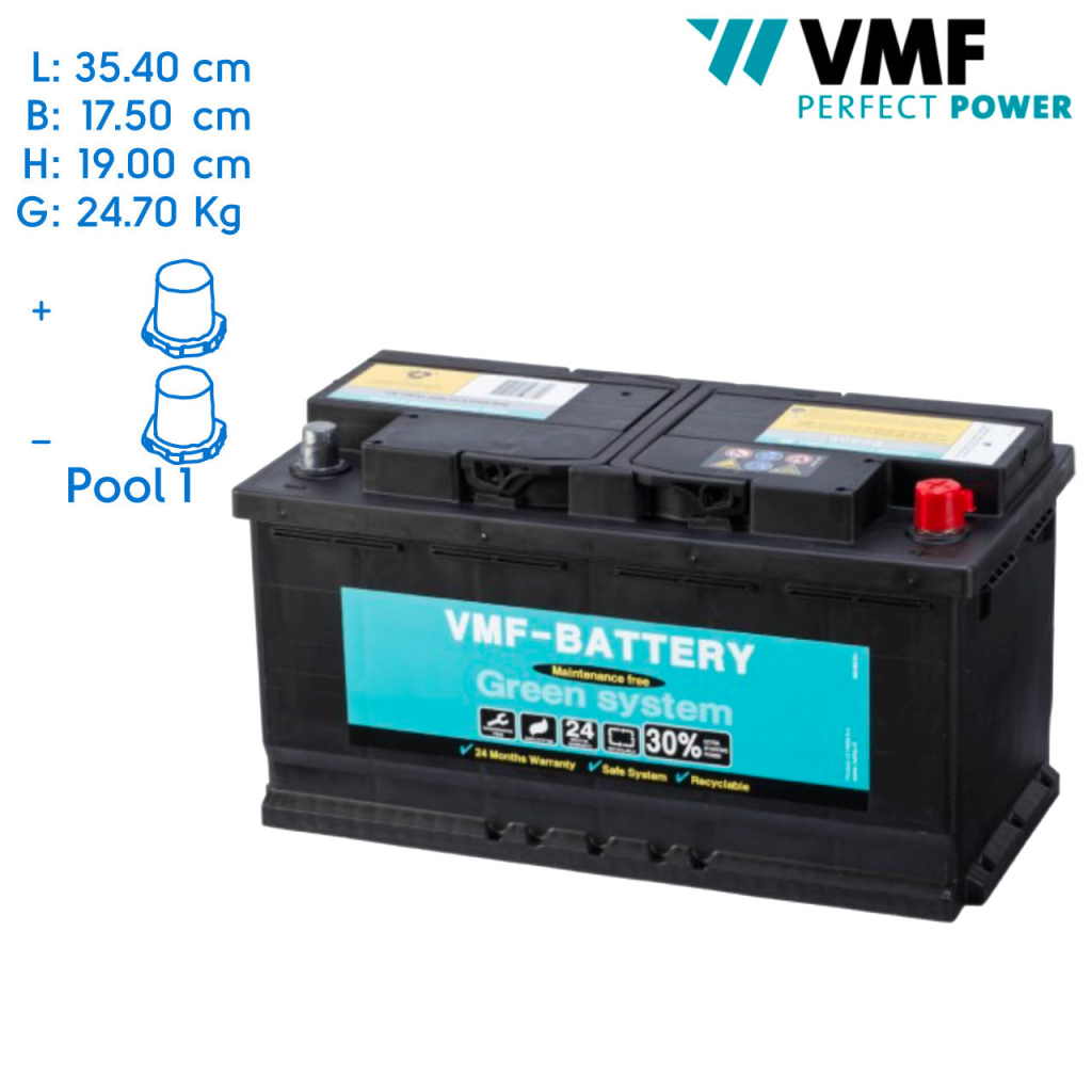 BBAtechniek - 12V 100Ah VMF start accu (1x)