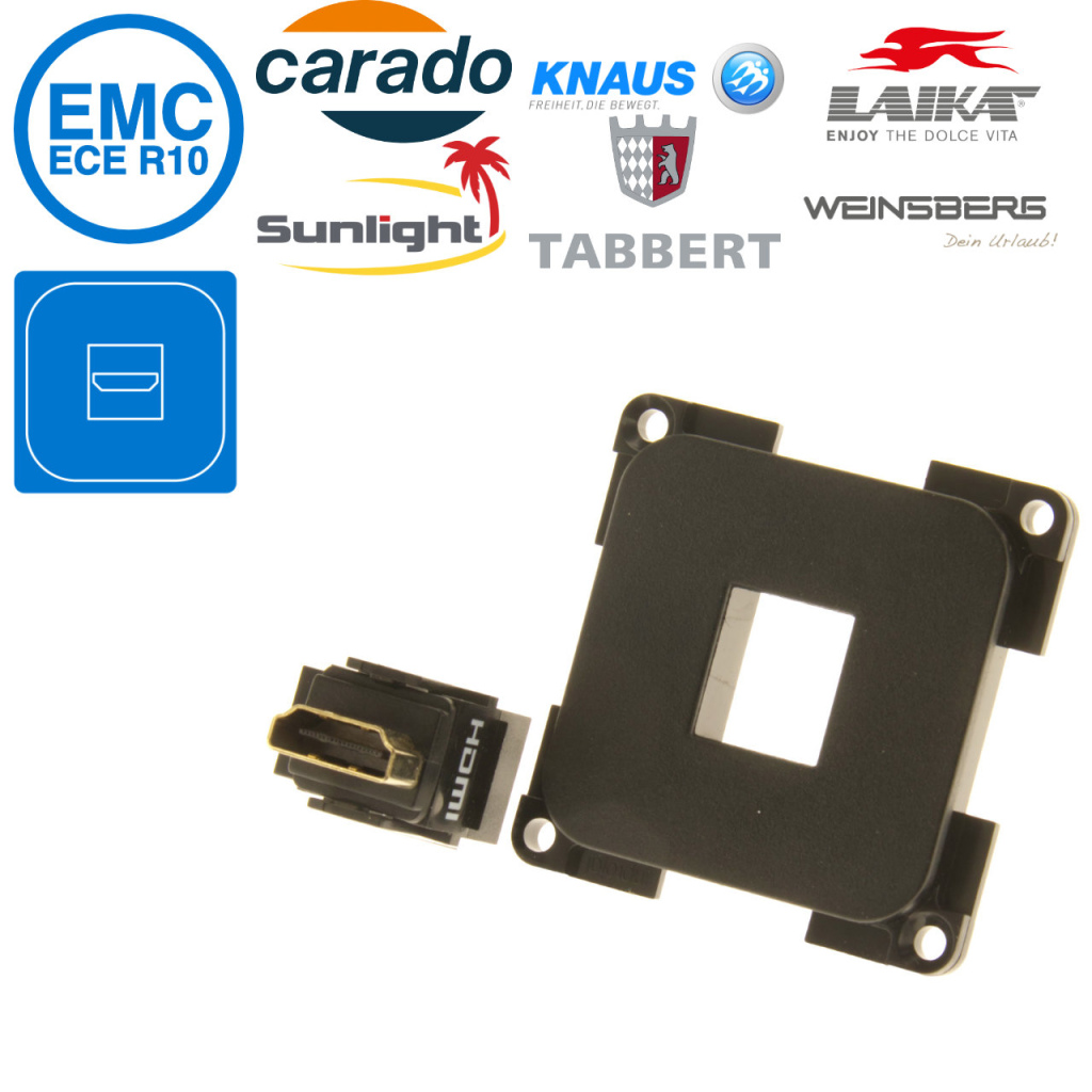 BBAtechniek - S 30.000 HDMI High Speed contact zwart (1x)