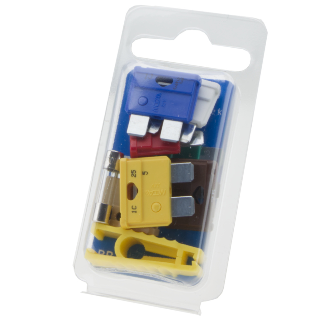 BBAtechniek - 1 glas- en 7 steekzekeringen + 1 trekker (9x)