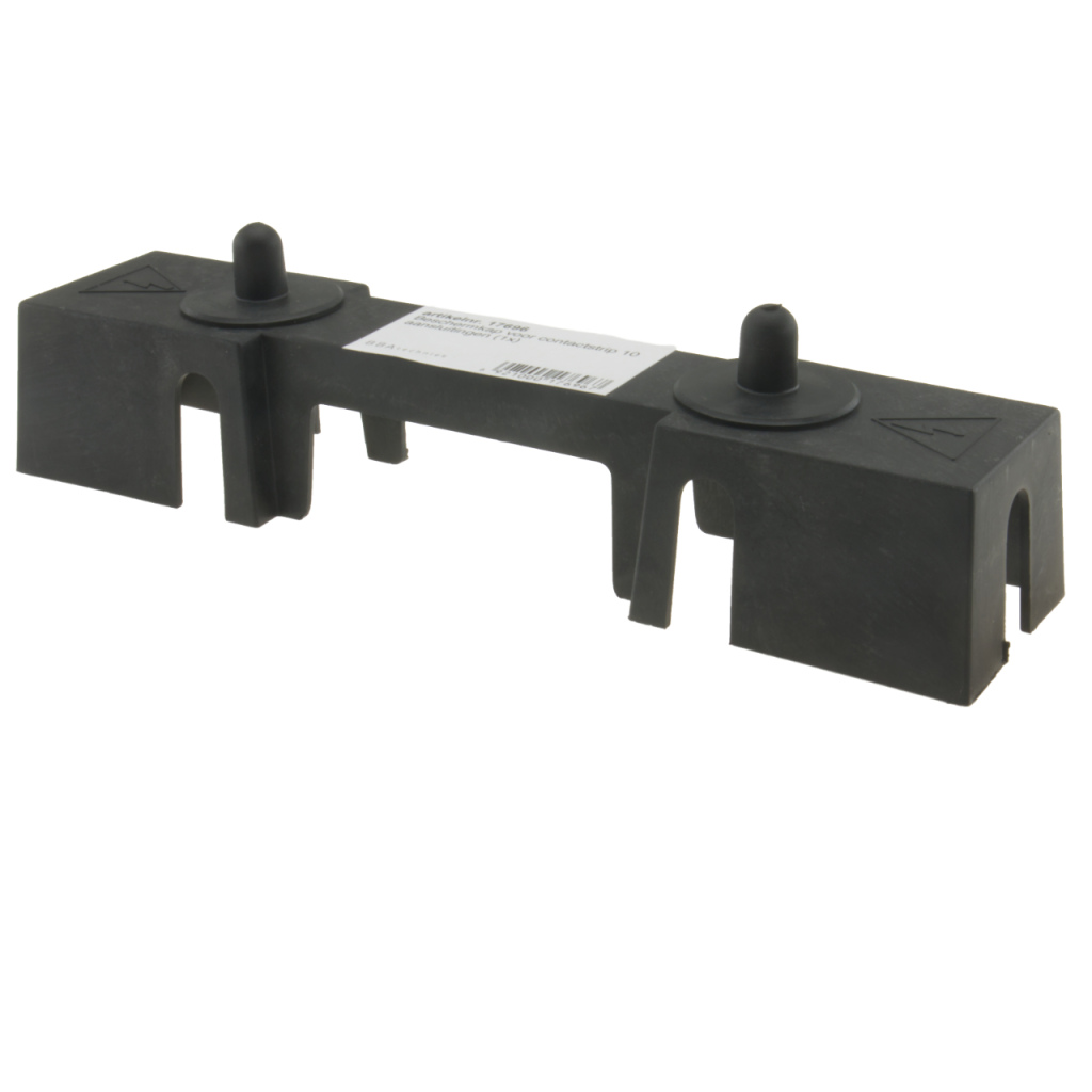 BBAtechniek - Contactstrip 10-punts beschermkap zwart (1x)