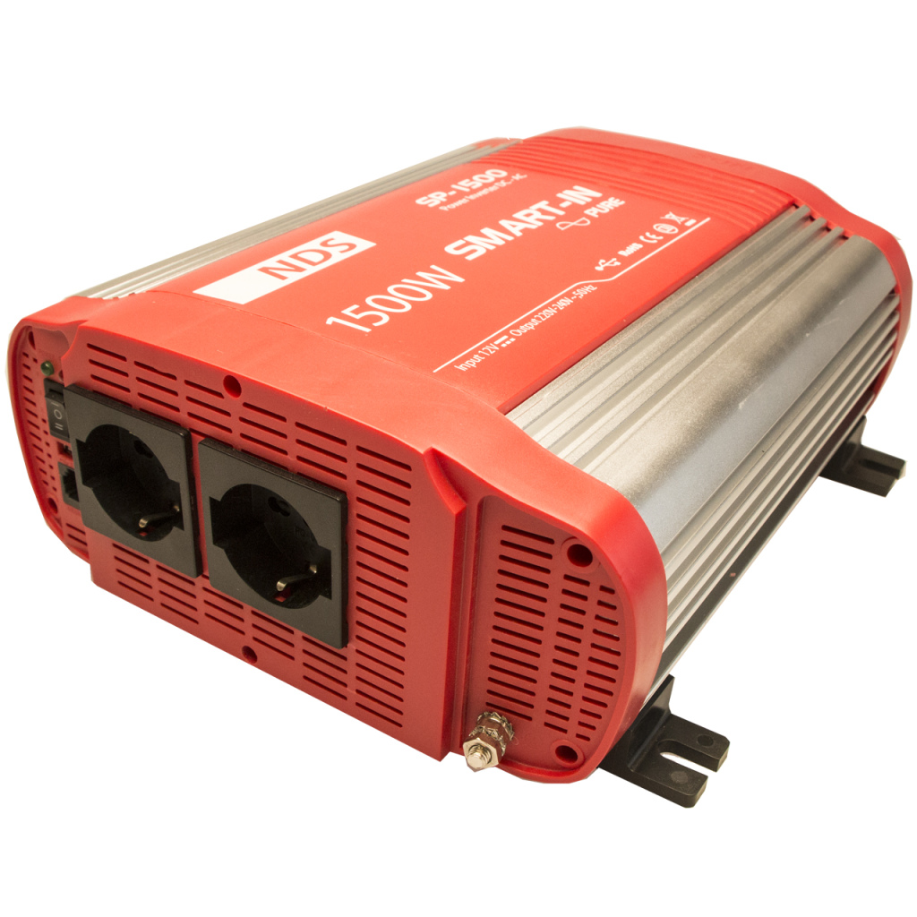 BBAtechniek - NDS SP-1500 inverter 12V 1500W USB-uitgang (1x)