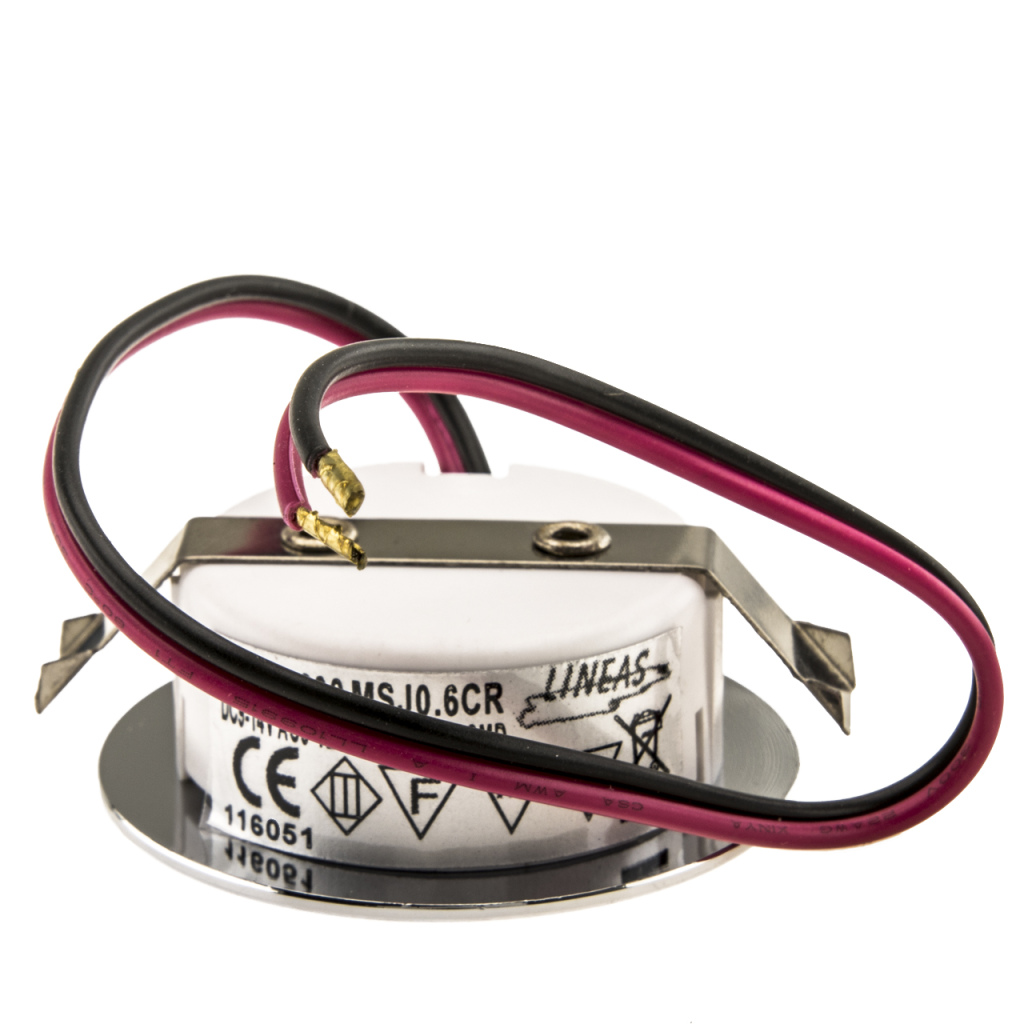 BBAtechniek - Incasso LED mini inbouwspot 12V 0.8W Ø45mm (1x)