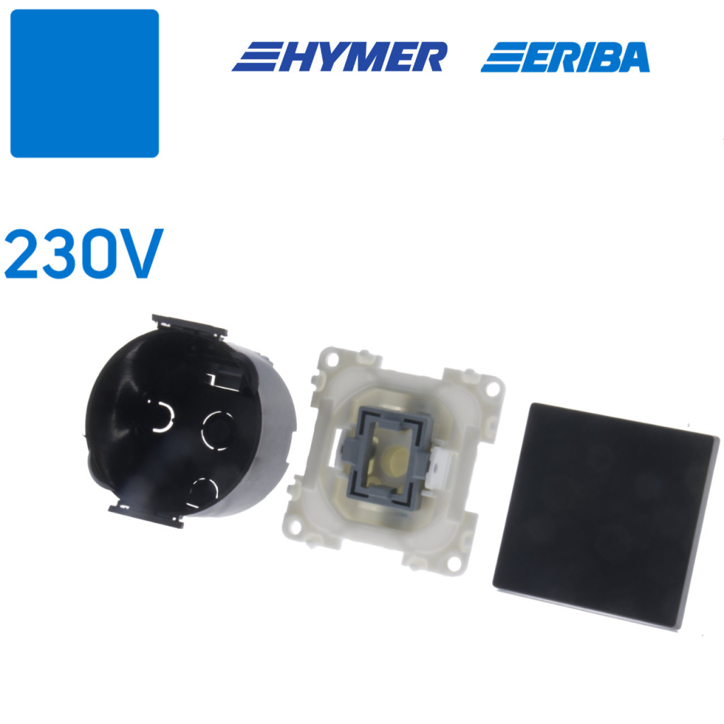 BBAtechniek - Drukvlakschakelaar enkel 230V 10A S20.000 (1x)