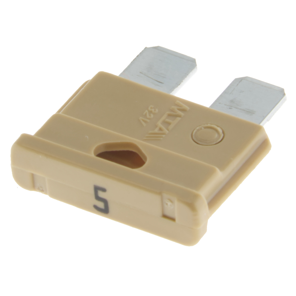 BBAtechniek - Standaard steekzekering 5A beige (5x)