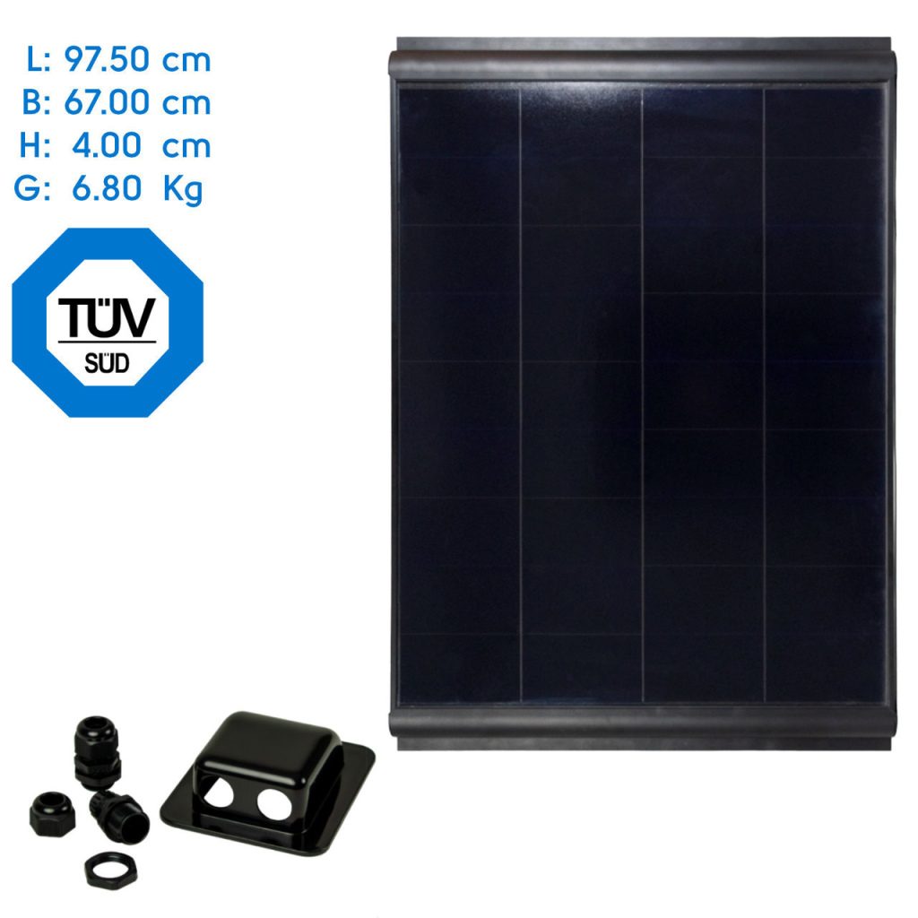BBAtechniek - 120Wp 97.5x67x4cm Pro-User zonnepaneel (1x)