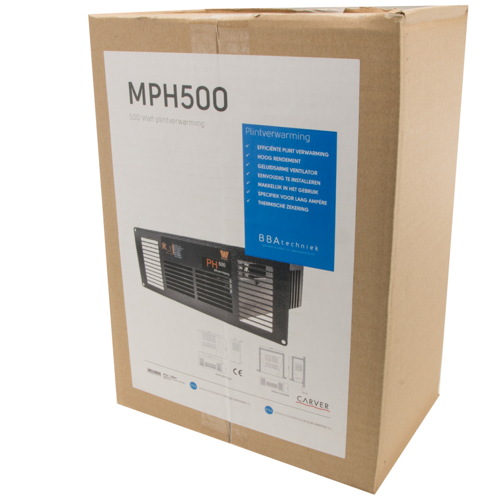 BBAtechniek - MPH500 plint vloerverwarming 230V 500W (1x)