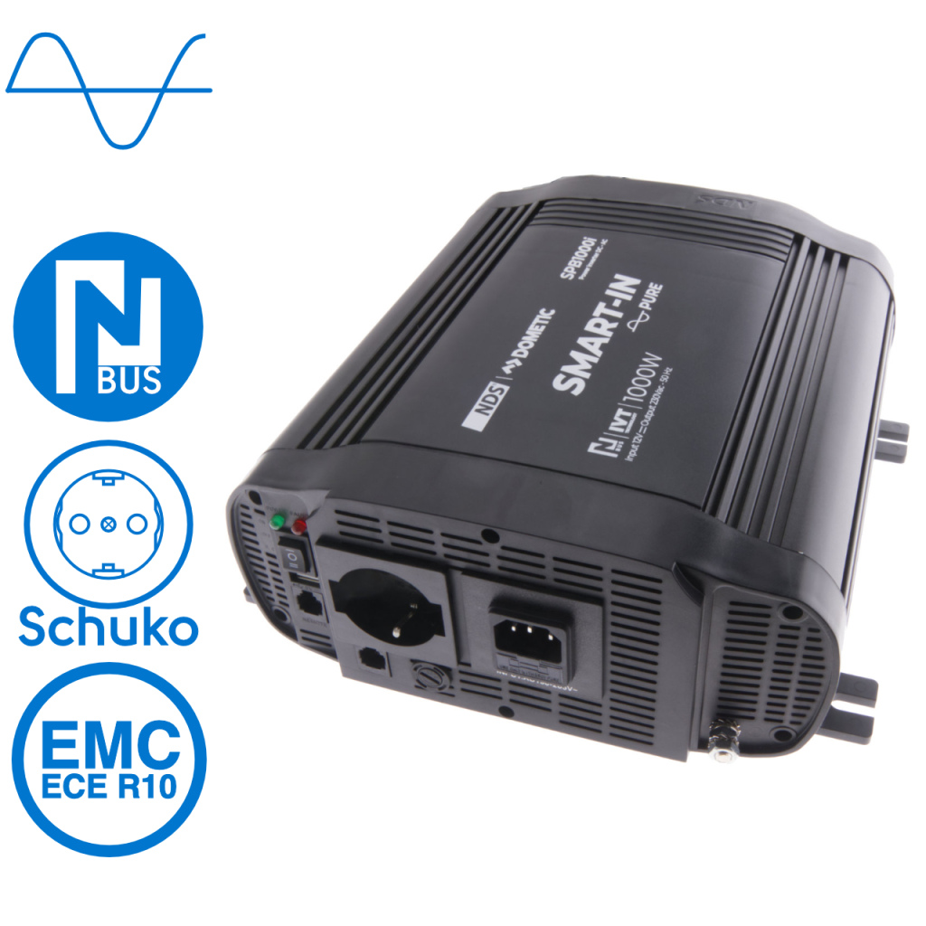 BBAtechniek - NDS SP-1000-I inverter 12V 1000W IVT functie (1x)