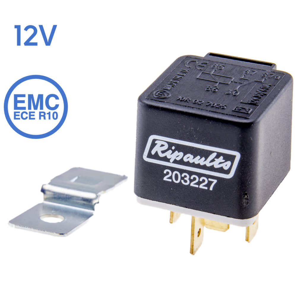 BBAtechniek - 12V 40/30A 5-polig mini relais (1x)