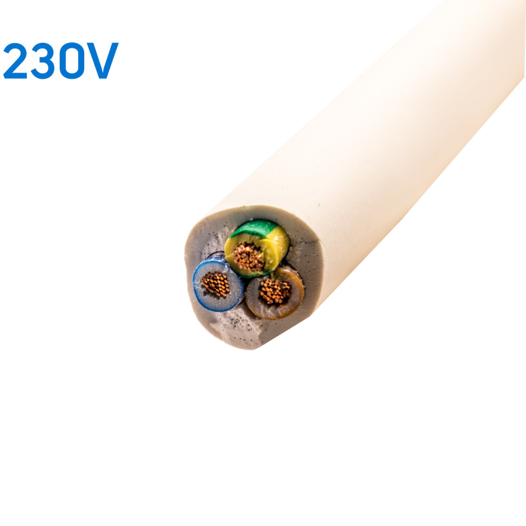 BBAtechniek - VMVL kabel 3-aderig 3x2.5mm2 wit (20m)