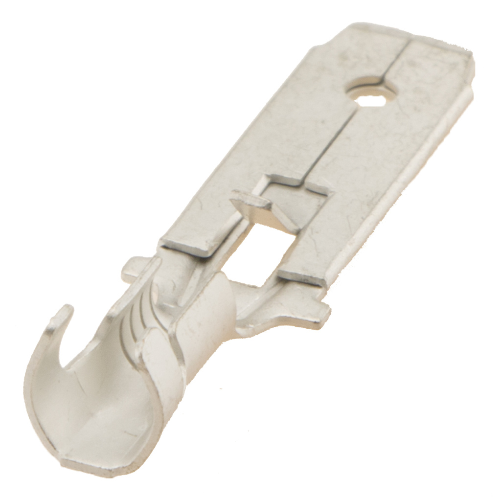 BBAtechniek - Vlaksteker vertind 6.3 1.5-2.5mm² U-vorm (100x)