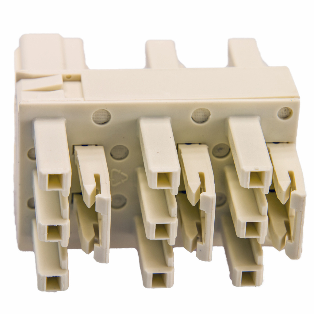 BBAtechniek - Wago Winsta Midi verdeelblok + montageplaat (1x)