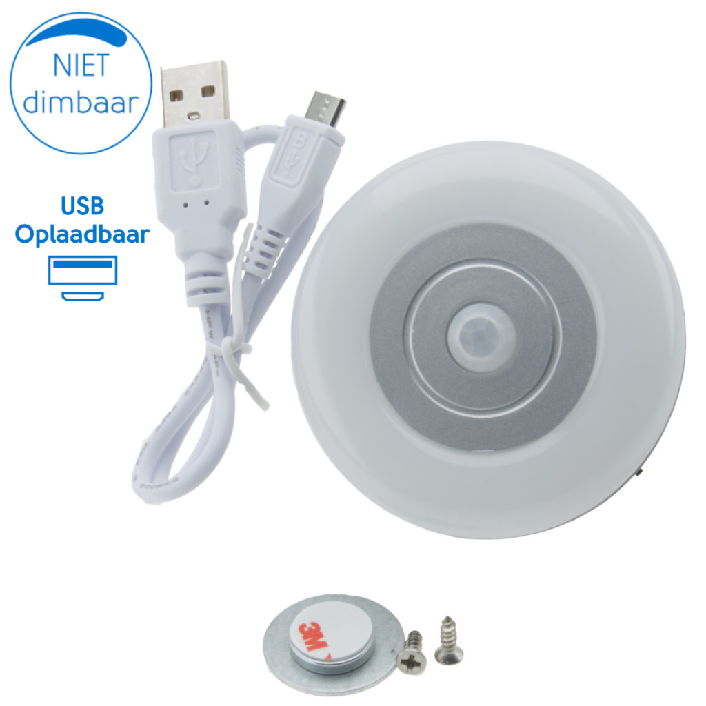 BBAtechniek - Dometic kastlamp met sensor USB oplaadbaar (1x)