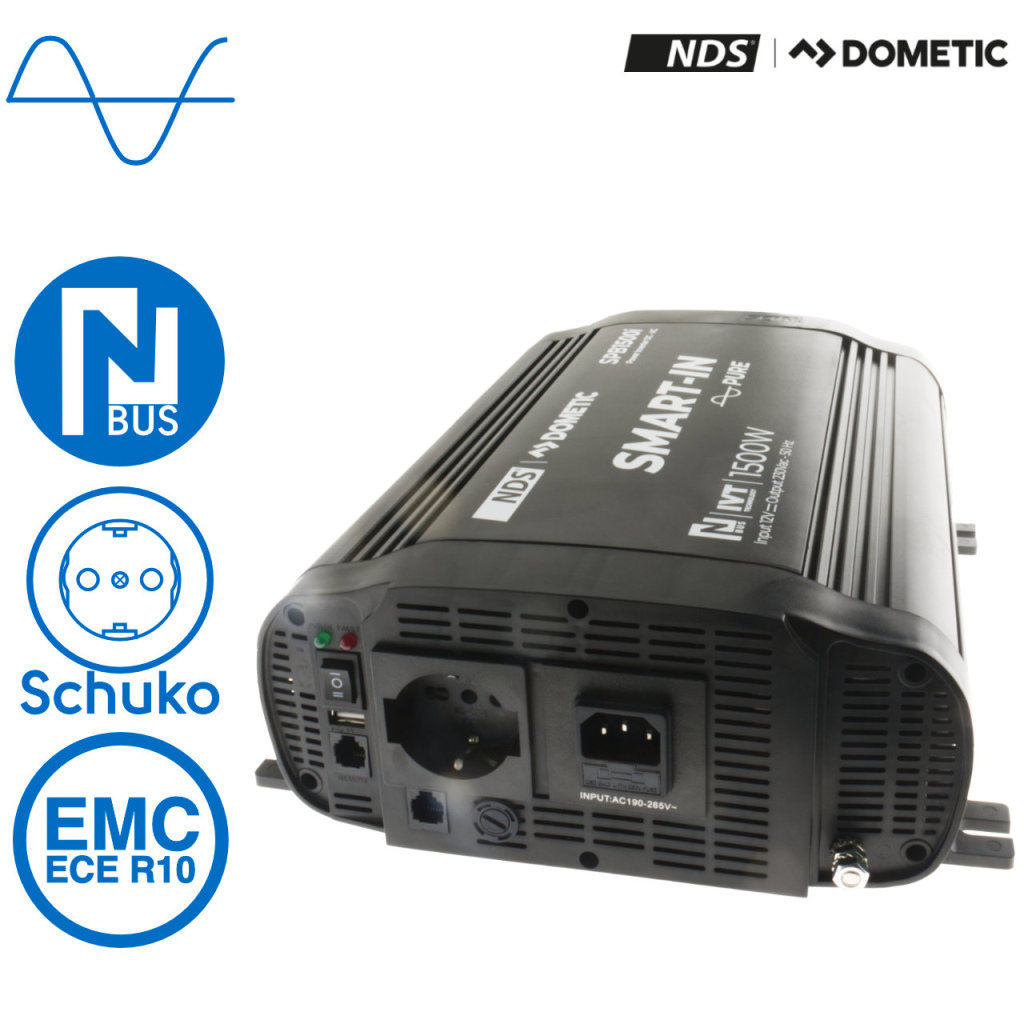 BBAtechniek - NDS SPB-1500-I inverter 12V 1500W IVT functie (1x)