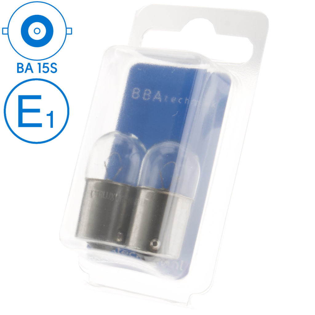 BBAtechniek - BA15S 12V 10W BS245 lamp (2x)