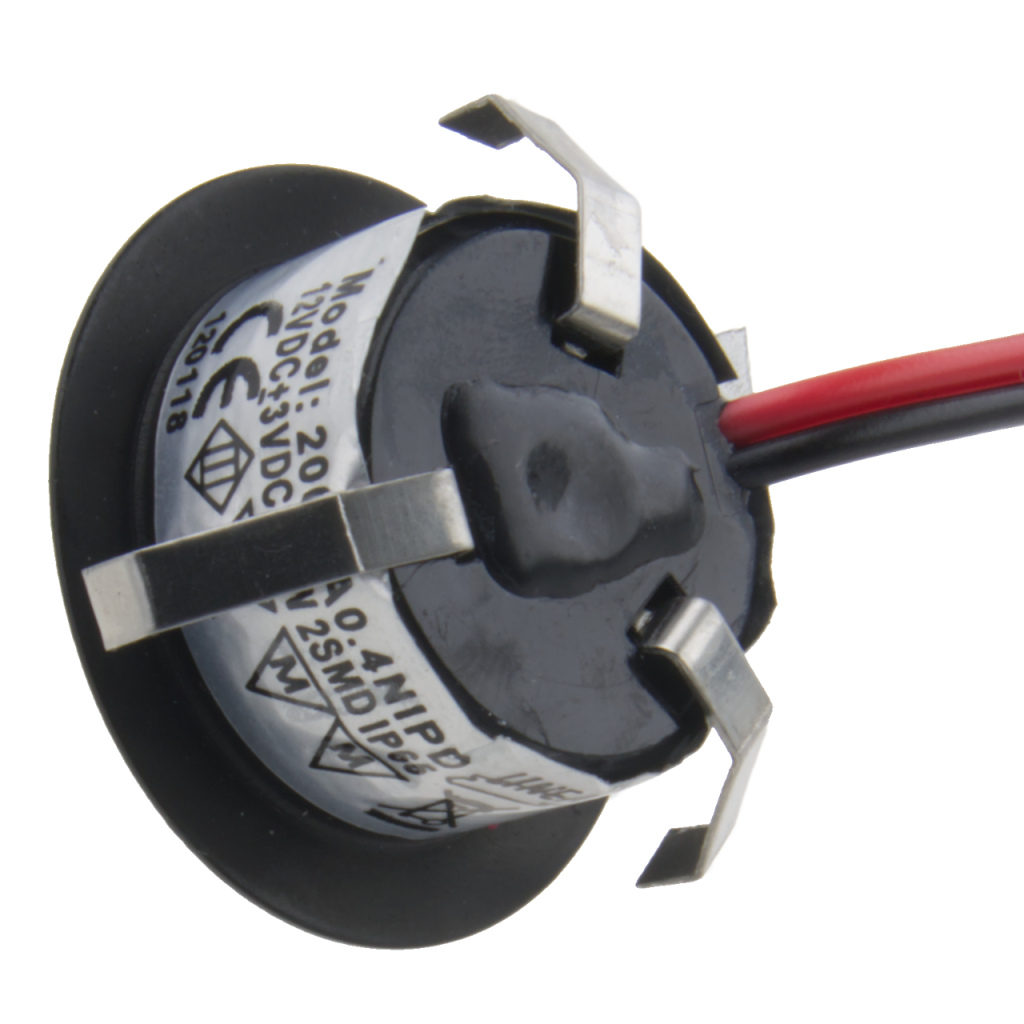 BBAtechniek - Piatto LED spot zwart 12V 0.4W (1x)