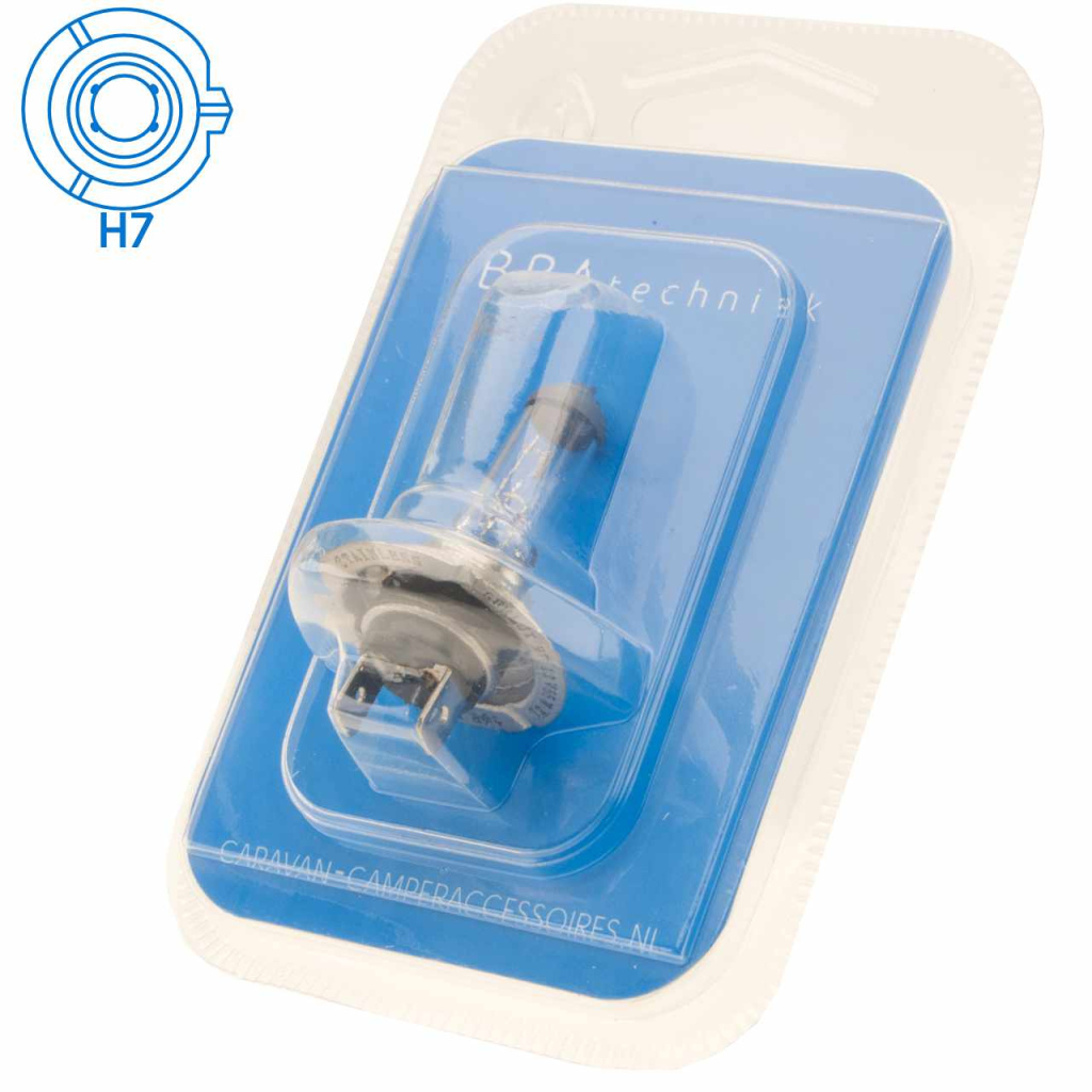 BBAtechniek - 12V 55W koplamp H7 gloeilamp helder (1x)