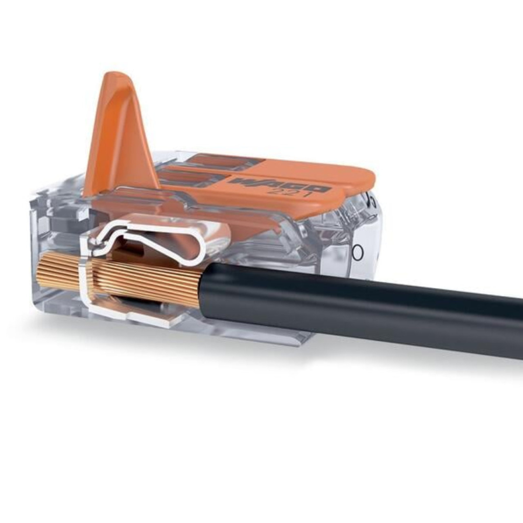 BBAtechniek - Wago verbindingsklem 221 5-voudig t/m 6mm2 (15x)