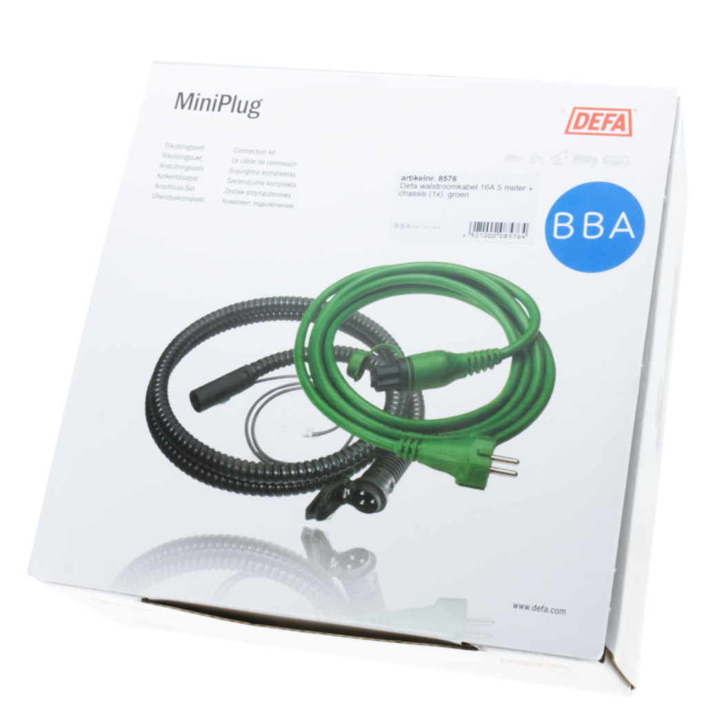 BBAtechniek - Defa walstroomkabel 16A 5m + chassiskabel (1x)