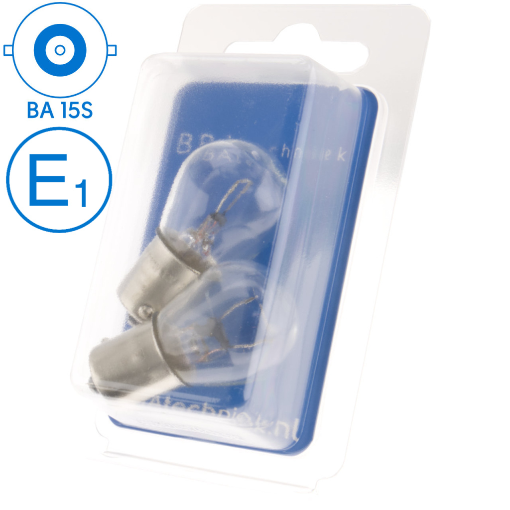 BBAtechniek - BA15S 12V 21W BS382 lamp (2x)