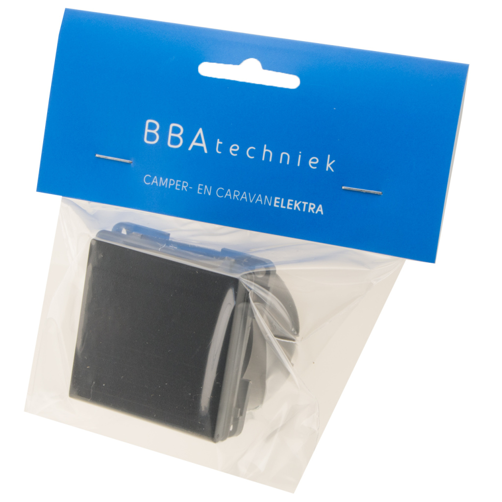BBAtechniek - 230V Schuko contactdoos zwart S20.000 (1x)