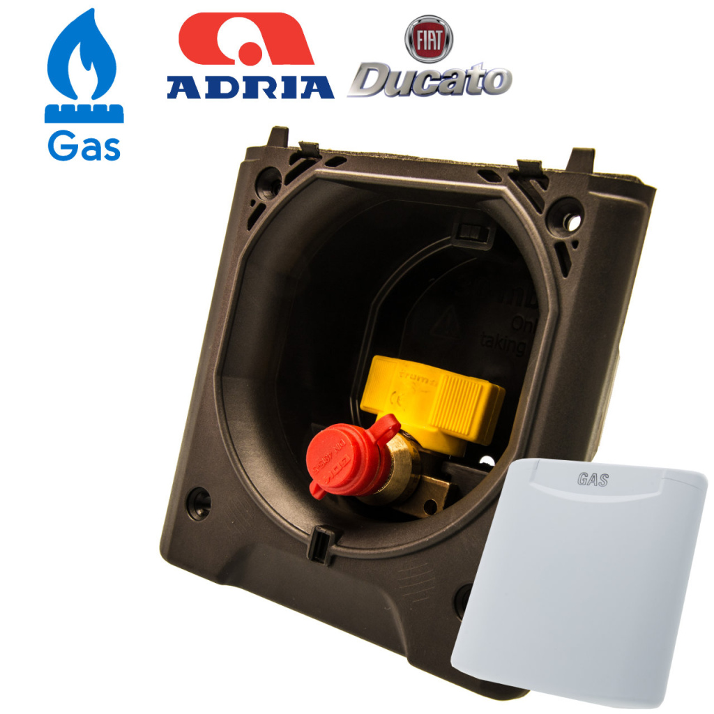 BBAtechniek - Gasdoorvoer Fiat Bianco wit 549 (1x)