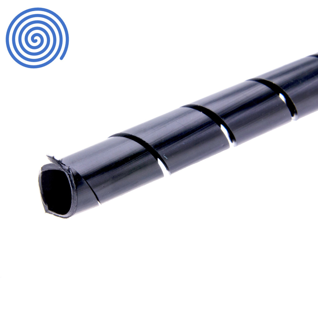 BBAtechniek - Spiraalband zwart Ø 13-120mm (25m)