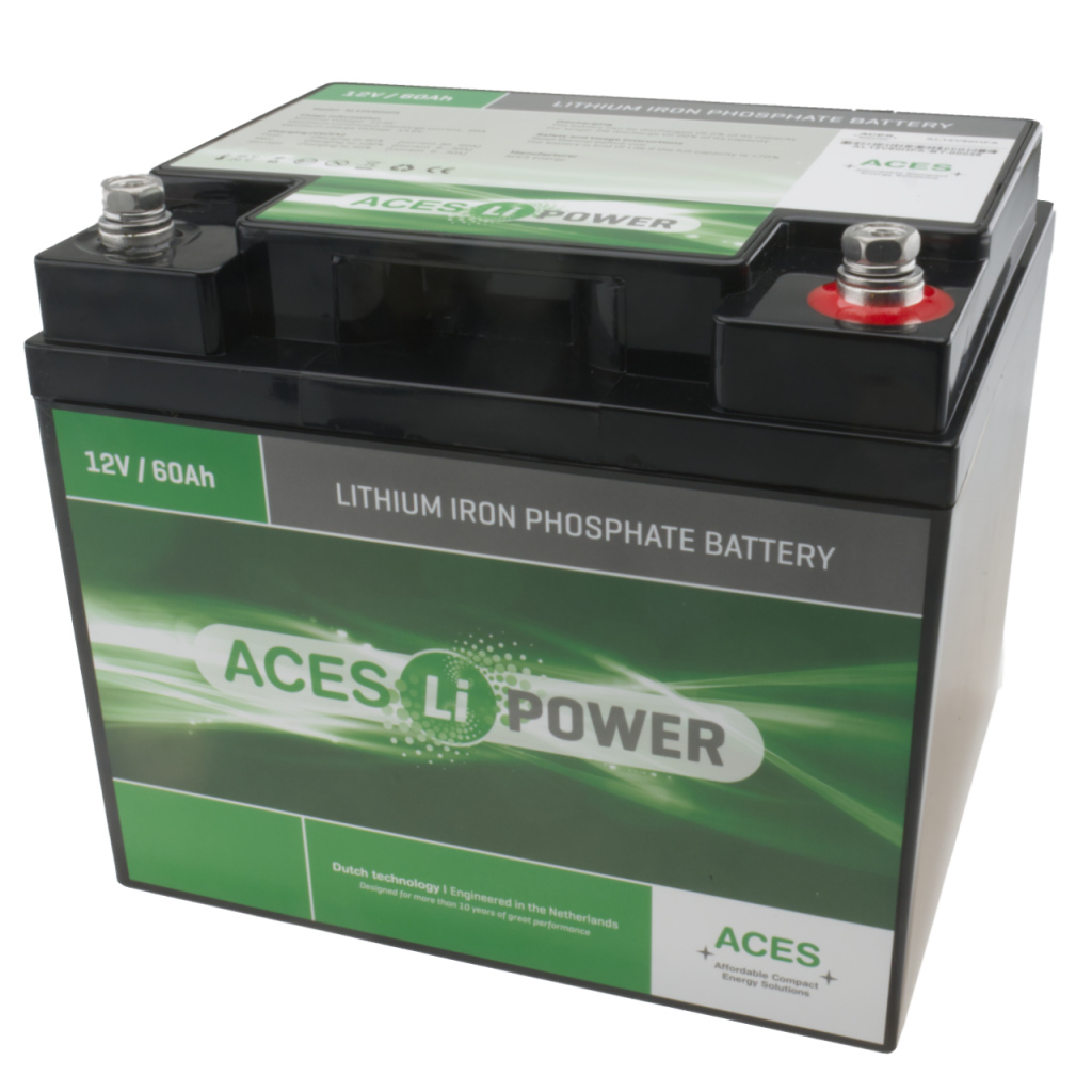 invoer Chip Open Aces 12V 60Ah Lithium accu incl. lader 20A (1x) | BBA techniek