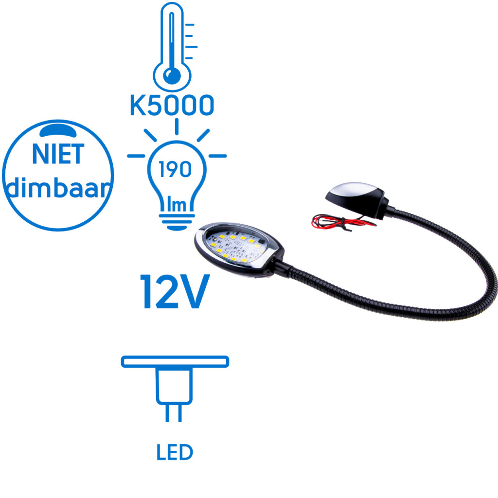 BBAtechniek - Mamba I flex LED lamp 12V 2W 5000K 190lm (1x)