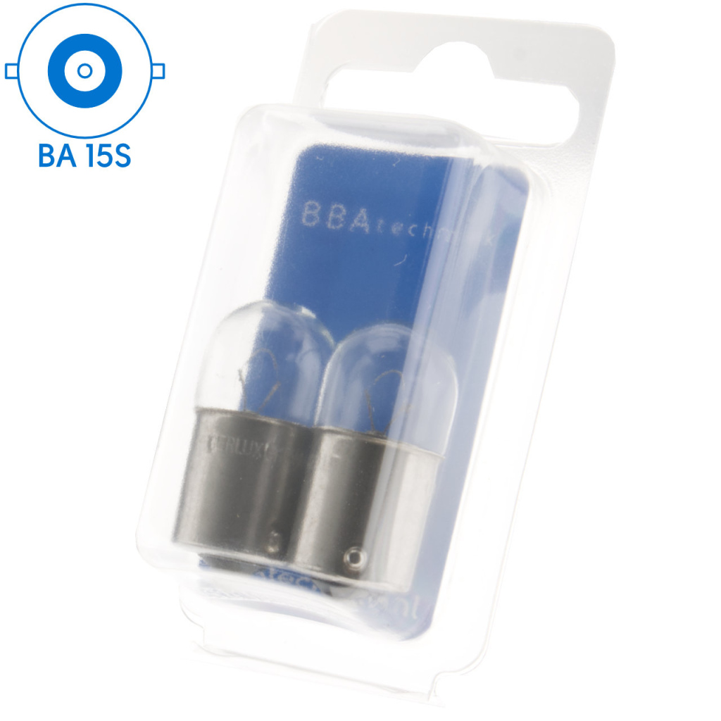 BBAtechniek - BA15S 12V 10W BS245 lamp (2x)