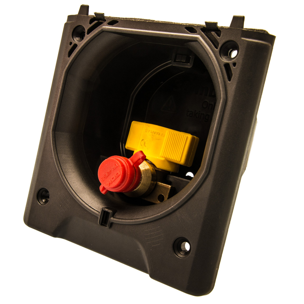 BBAtechniek - Buitenwand gasdoorvoer wit 210 (1x)