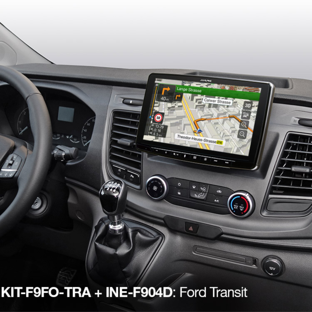 BBAtechniek - Alpine 9” inbouwkit Ford KIT-F9FO-TRA (1x)