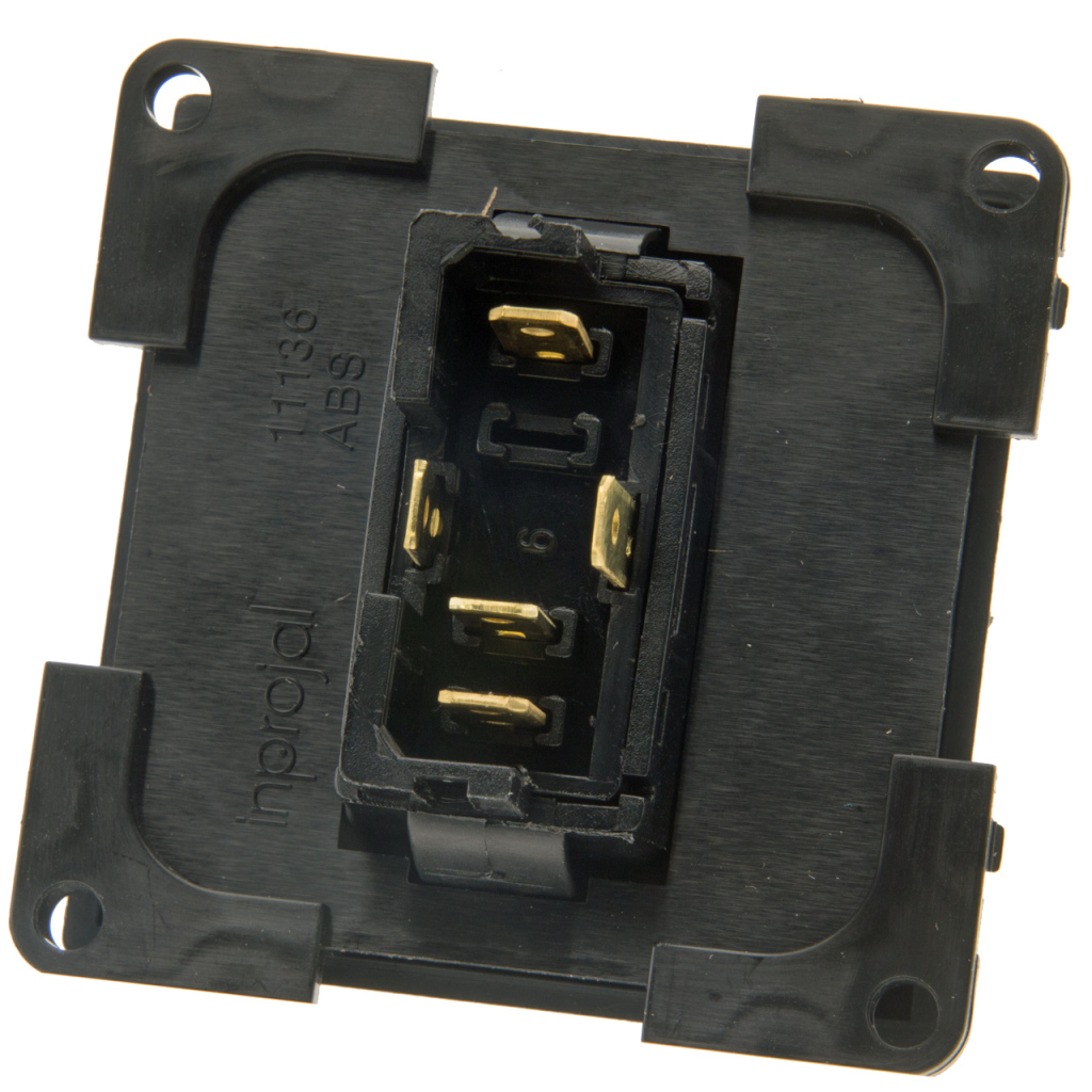 BBAtechniek - Trapschakelaar zwart 12V S20.000 (1x)