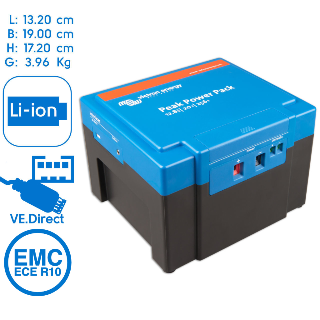 BBAtechniek - Victron Peak Power Pack 12.8V 20Ah 256Wh (1x) 