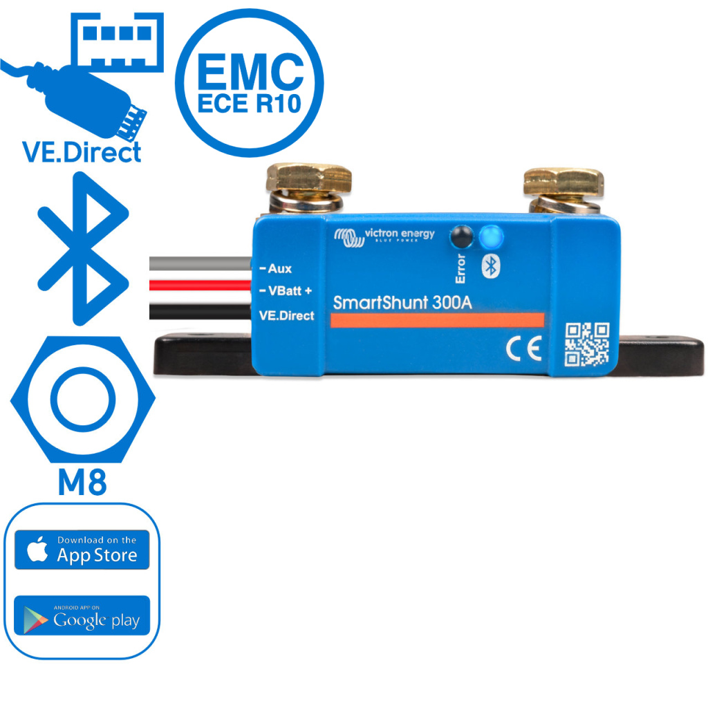 BBAtechniek - Victron SmartShunt 300A/50mV M8 IP65 (1x)