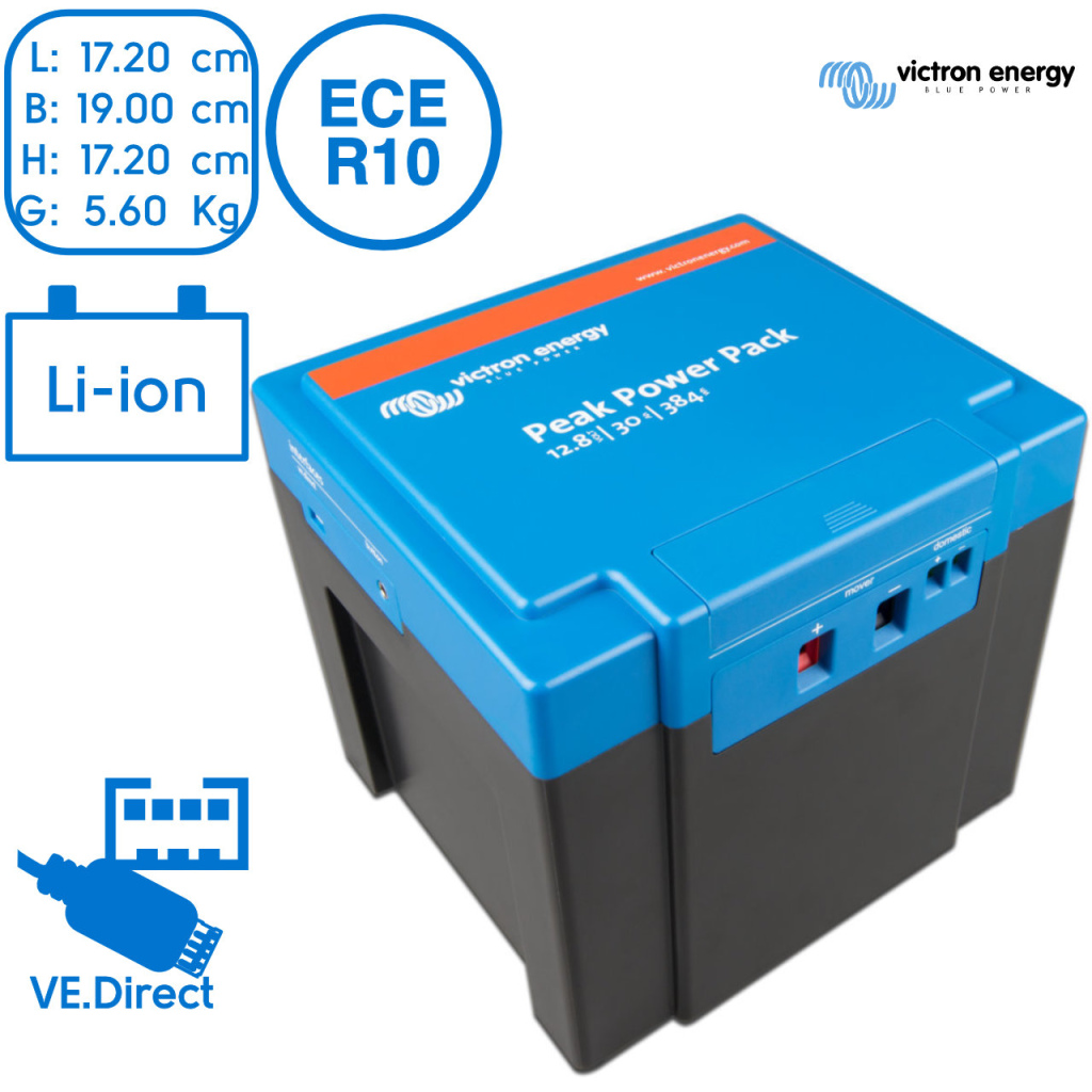 BBAtechniek - Victron Peak Power Pack 12.8V 30Ah - 384Wh (1x)