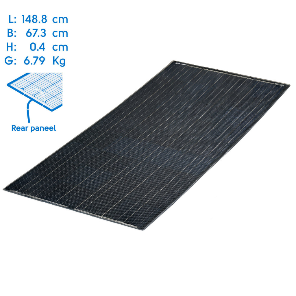 BBAtechniek - NDS Lightsolar 200W Rear 148.8x67.3x0.4cm (1x)