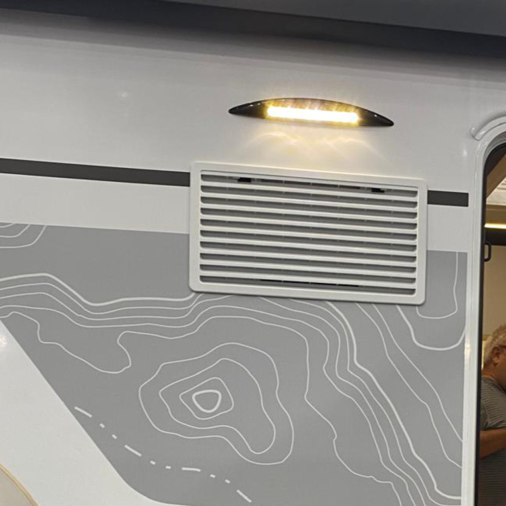 BBAtechniek - Rome B LED voortent / luifellamp 12V 5W zwart (1x)