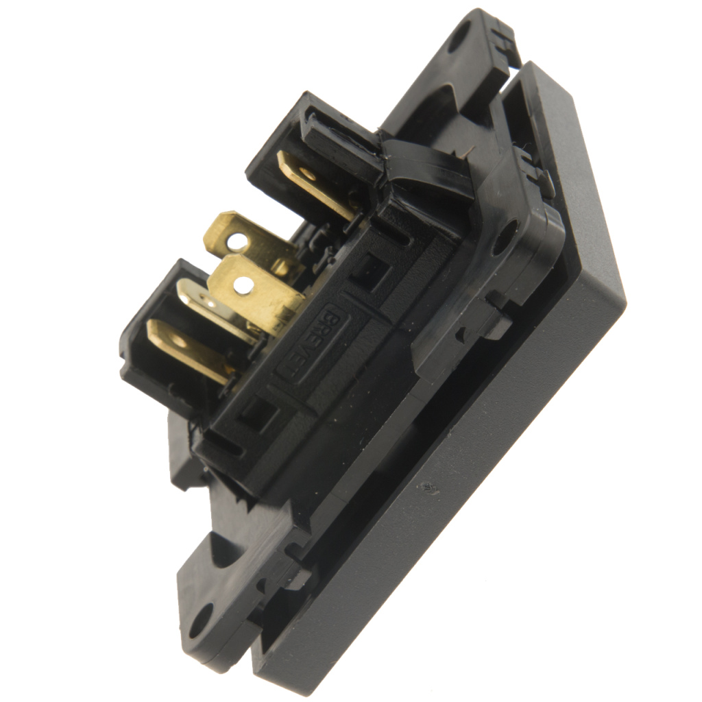 BBAtechniek - Trapschakelaar zwart 12V S20.000 (1x)