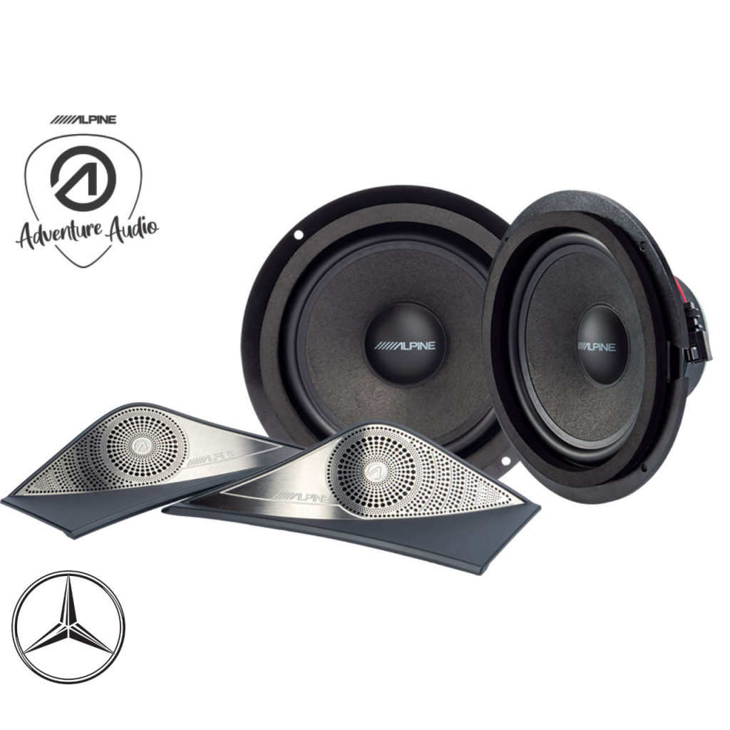 BBAtechniek - Alpine Mercedes 2-weg speakerset SPC-106S907 (1x)