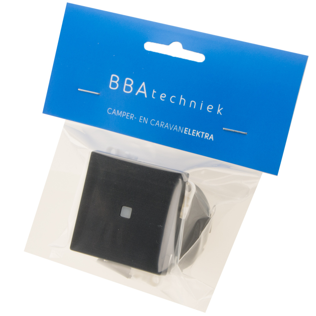 BBAtechniek - Controleschakelaar LED 12V zwart S20.000 (1x)