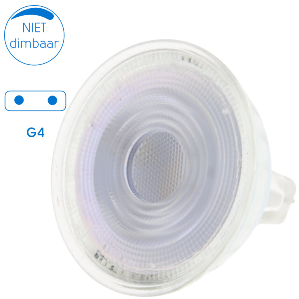 BBAtechniek - LED spot MR16 G4 12V 35W 50mmø (1x)