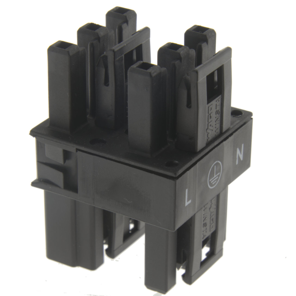 BBAtechniek - Wago Winsta midi 3-polig verdeelblok 25A (1x)