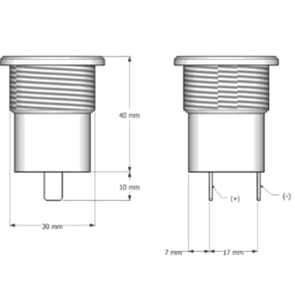 BBAtechniek - 6-50DCV 16A contactdoos vlak met schroefring (5x)