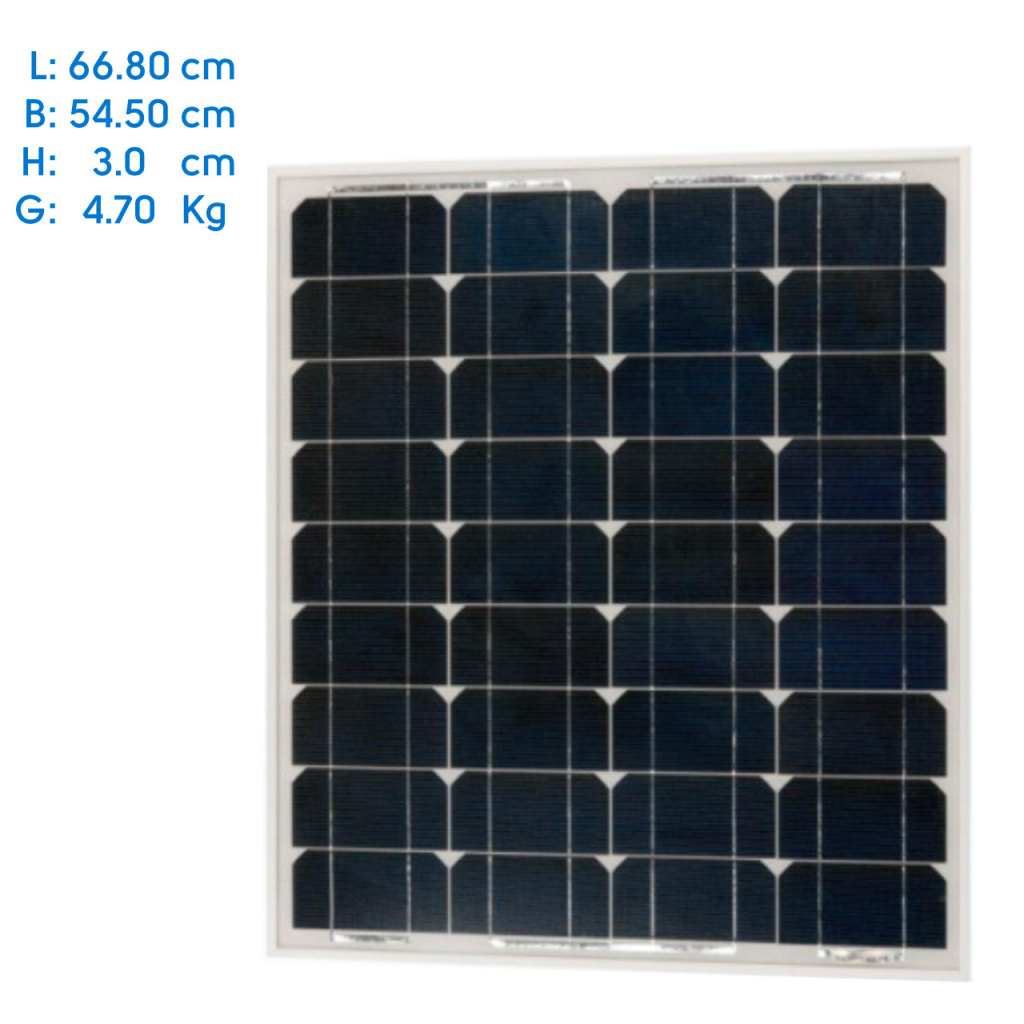 BBAtechniek - 55Wp 54.5x66.8x2.5cmVictron BlueSolar mono (1x)