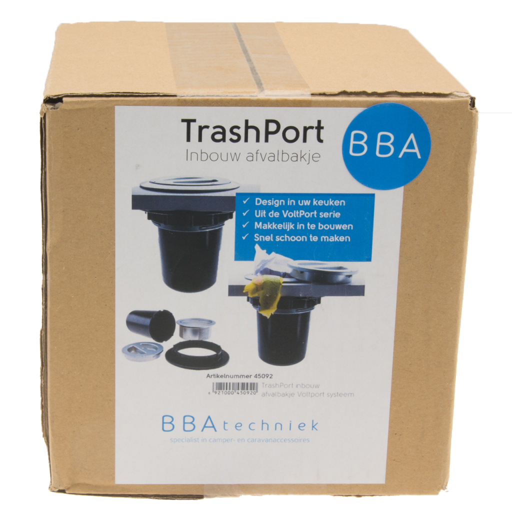 BBAtechniek - TrashPort inbouwafvalbakje Voltport systeem (1x)